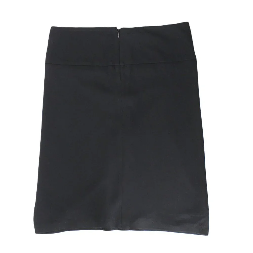 Fuzzi NWT Black Origami Skirt IT42 US6 Crepe Lined Vintage 90s Y2K Minimalist - Picture 4 of 8